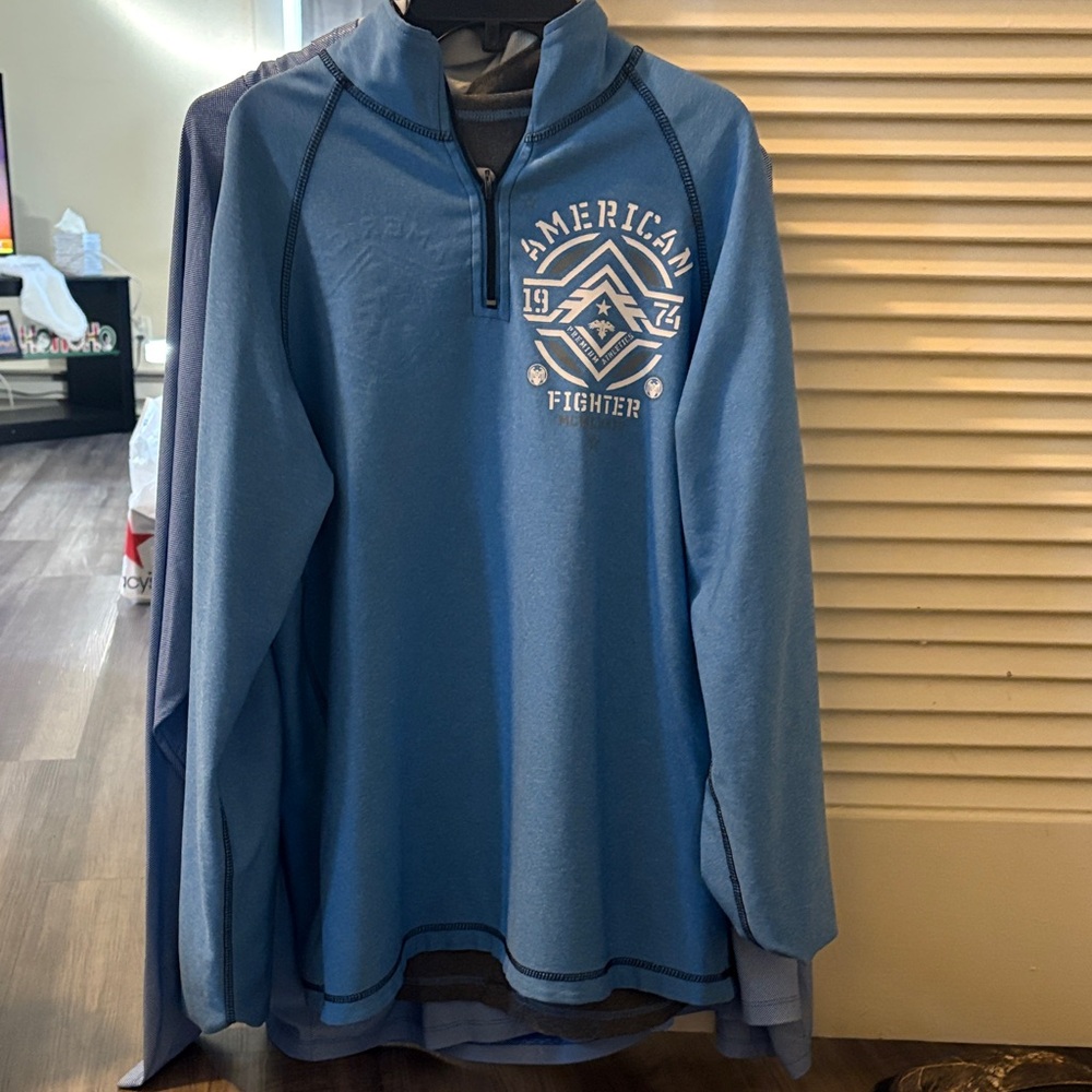 American Fighter Quarter Zip Reversible.